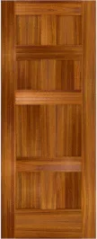 Flat  Panel  Madison  Teak  Doors
